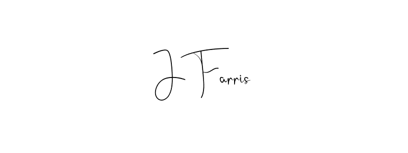 The best way (Andilay-7BmLP) to make a short signature is to pick only two or three words in your name. The name J Farris include a total of six letters. For converting this name. J Farris signature style 4 images and pictures png