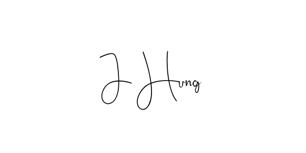 You should practise on your own different ways (Andilay-7BmLP) to write your name (J Hung) in signature. don't let someone else do it for you. J Hung signature style 4 images and pictures png