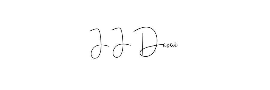 Make a beautiful signature design for name J J Desai. Use this online signature maker to create a handwritten signature for free. J J Desai signature style 4 images and pictures png
