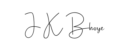 The best way (Andilay-7BmLP) to make a short signature is to pick only two or three words in your name. For converting this name J K Bhoye. J K Bhoye signature style 4 images and pictures png