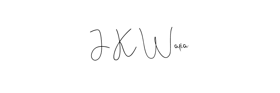 Use a signature maker to create a handwritten signature online. With this signature software, you can design (Andilay-7BmLP) your own signature for name J K Walia. J K Walia signature style 4 images and pictures png