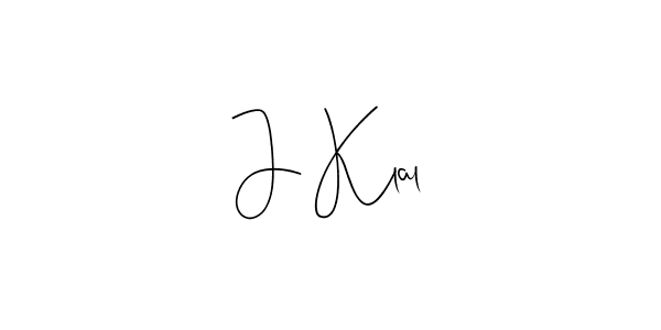 You should practise on your own different ways (Andilay-7BmLP) to write your name (J Klal) in signature. don't let someone else do it for you. J Klal signature style 4 images and pictures png