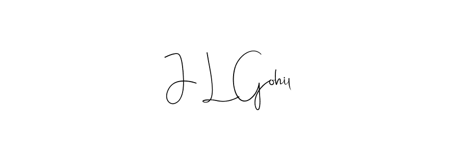 How to Draw J L Gohil signature style? Andilay-7BmLP is a latest design signature styles for name J L Gohil. J L Gohil signature style 4 images and pictures png