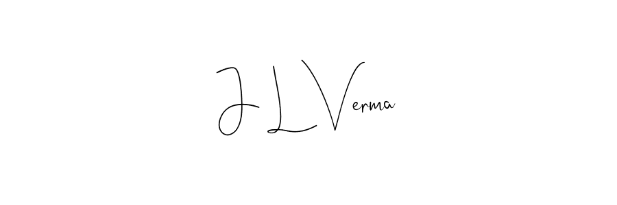 You should practise on your own different ways (Andilay-7BmLP) to write your name (J L Verma) in signature. don't let someone else do it for you. J L Verma signature style 4 images and pictures png