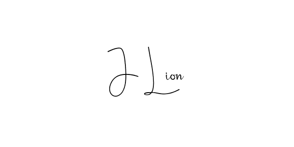 You should practise on your own different ways (Andilay-7BmLP) to write your name (J Lion) in signature. don't let someone else do it for you. J Lion signature style 4 images and pictures png