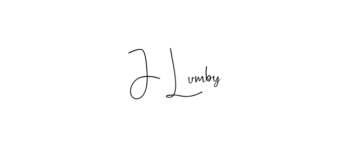 How to make J Lumby signature? Andilay-7BmLP is a professional autograph style. Create handwritten signature for J Lumby name. J Lumby signature style 4 images and pictures png