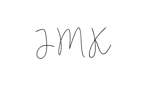 Make a beautiful signature design for name J M K. With this signature (Andilay-7BmLP) style, you can create a handwritten signature for free. J M K signature style 4 images and pictures png