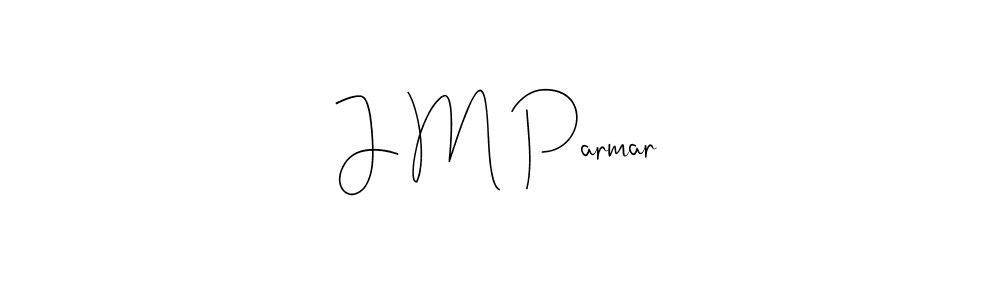 How to make J M Parmar name signature. Use Andilay-7BmLP style for creating short signs online. This is the latest handwritten sign. J M Parmar signature style 4 images and pictures png