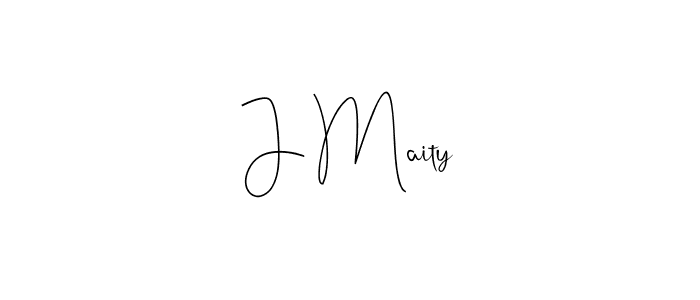 Make a beautiful signature design for name J Maity. With this signature (Andilay-7BmLP) style, you can create a handwritten signature for free. J Maity signature style 4 images and pictures png