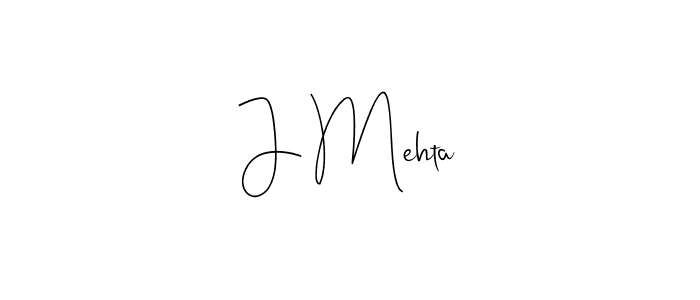 How to make J Mehta signature? Andilay-7BmLP is a professional autograph style. Create handwritten signature for J Mehta name. J Mehta signature style 4 images and pictures png