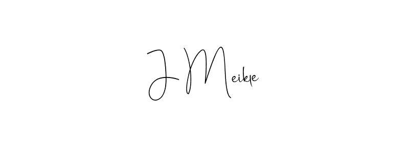 You should practise on your own different ways (Andilay-7BmLP) to write your name (J Meikle) in signature. don't let someone else do it for you. J Meikle signature style 4 images and pictures png