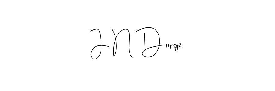 Make a beautiful signature design for name J N Durge. With this signature (Andilay-7BmLP) style, you can create a handwritten signature for free. J N Durge signature style 4 images and pictures png