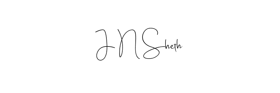 if you are searching for the best signature style for your name J N Sheth. so please give up your signature search. here we have designed multiple signature styles  using Andilay-7BmLP. J N Sheth signature style 4 images and pictures png