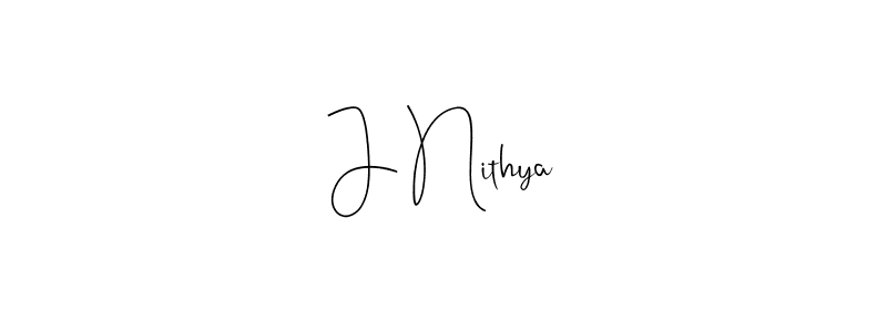 Make a beautiful signature design for name J Nithya. With this signature (Andilay-7BmLP) style, you can create a handwritten signature for free. J Nithya signature style 4 images and pictures png