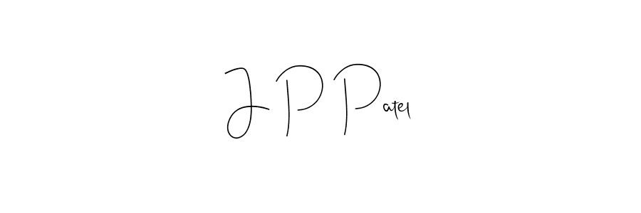 You should practise on your own different ways (Andilay-7BmLP) to write your name (J P Patel) in signature. don't let someone else do it for you. J P Patel signature style 4 images and pictures png