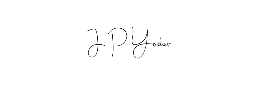 The best way (Andilay-7BmLP) to make a short signature is to pick only two or three words in your name. The name J P Yadav include a total of six letters. For converting this name. J P Yadav signature style 4 images and pictures png