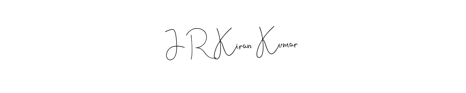 The best way (Andilay-7BmLP) to make a short signature is to pick only two or three words in your name. The name J R Kiran Kumar include a total of six letters. For converting this name. J R Kiran Kumar signature style 4 images and pictures png