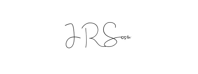 Make a beautiful signature design for name J R Sosa. Use this online signature maker to create a handwritten signature for free. J R Sosa signature style 4 images and pictures png