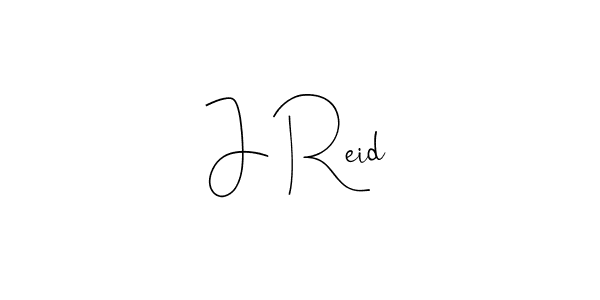 Design your own signature with our free online signature maker. With this signature software, you can create a handwritten (Andilay-7BmLP) signature for name J Reid. J Reid signature style 4 images and pictures png