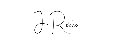 The Andilay-7BmLP lettering style adds unique flourish to name J Rekha. Stand out with a custom digital autograph made in seconds. J Rekha signature style 4 images and pictures png