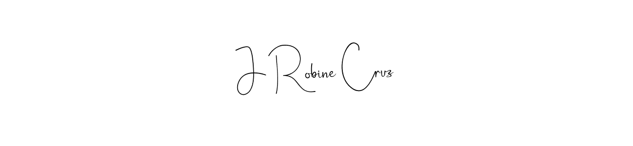 Andilay-7BmLP is a professional signature style that is perfect for those who want to add a touch of class to their signature. It is also a great choice for those who want to make their signature more unique. Get J Robine Cruz name to fancy signature for free. J Robine Cruz signature style 4 images and pictures png