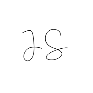 Make a beautiful signature design for name J S. With this signature (Andilay-7BmLP) style, you can create a handwritten signature for free. J S signature style 4 images and pictures png