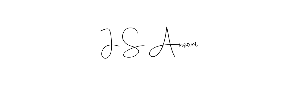 Make a beautiful signature design for name J S Ansari. Use this online signature maker to create a handwritten signature for free. J S Ansari signature style 4 images and pictures png
