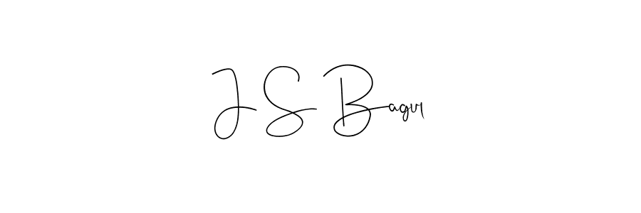 Also we have J S Bagul name is the best signature style. Create professional handwritten signature collection using Andilay-7BmLP autograph style. J S Bagul signature style 4 images and pictures png