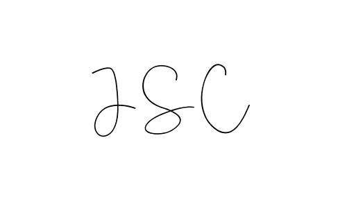 Create a beautiful signature design for name J S C. With this signature (Andilay-7BmLP) fonts, you can make a handwritten signature for free. J S C signature style 4 images and pictures png