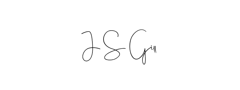 How to make J S Gill name signature. Use Andilay-7BmLP style for creating short signs online. This is the latest handwritten sign. J S Gill signature style 4 images and pictures png