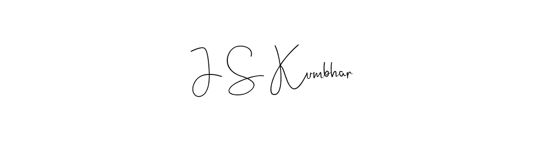 Andilay-7BmLP is a professional signature style that is perfect for those who want to add a touch of class to their signature. It is also a great choice for those who want to make their signature more unique. Get J S Kumbhar name to fancy signature for free. J S Kumbhar signature style 4 images and pictures png