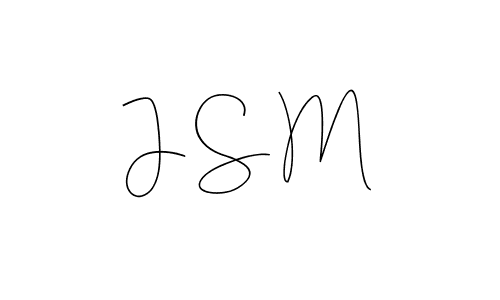 You should practise on your own different ways (Andilay-7BmLP) to write your name (J S M) in signature. don't let someone else do it for you. J S M signature style 4 images and pictures png