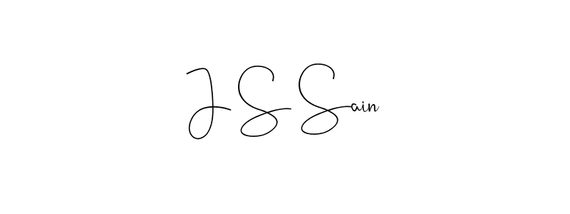 J S Sain stylish signature style. Best Handwritten Sign (Andilay-7BmLP) for my name. Handwritten Signature Collection Ideas for my name J S Sain. J S Sain signature style 4 images and pictures png
