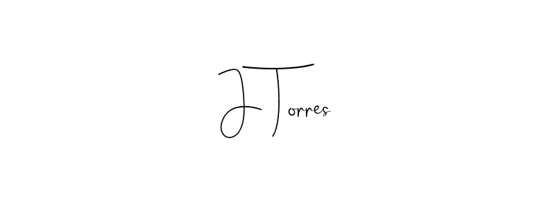 Make a beautiful signature design for name J Torres. With this signature (Andilay-7BmLP) style, you can create a handwritten signature for free. J Torres signature style 4 images and pictures png