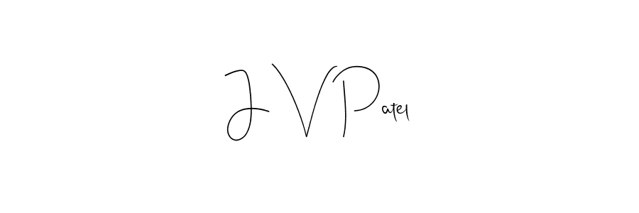 Design your own signature with our free online signature maker. With this signature software, you can create a handwritten (Andilay-7BmLP) signature for name J V Patel. J V Patel signature style 4 images and pictures png