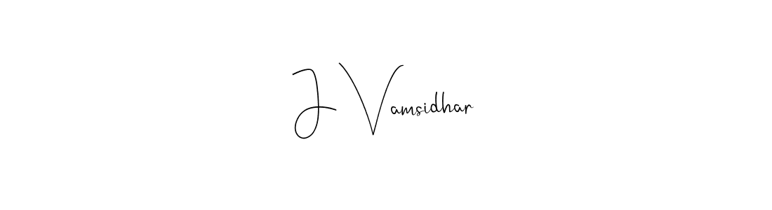 How to make J Vamsidhar signature? Andilay-7BmLP is a professional autograph style. Create handwritten signature for J Vamsidhar name. J Vamsidhar signature style 4 images and pictures png