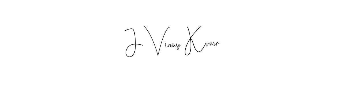 Use a signature maker to create a handwritten signature online. With this signature software, you can design (Andilay-7BmLP) your own signature for name J Vinay Kumr. J Vinay Kumr signature style 4 images and pictures png