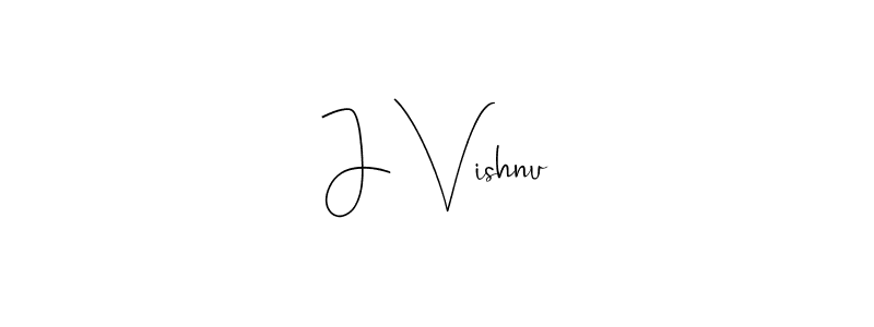 if you are searching for the best signature style for your name J Vishnu. so please give up your signature search. here we have designed multiple signature styles  using Andilay-7BmLP. J Vishnu signature style 4 images and pictures png