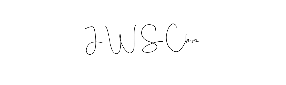 Andilay-7BmLP is a professional signature style that is perfect for those who want to add a touch of class to their signature. It is also a great choice for those who want to make their signature more unique. Get J W S Chua name to fancy signature for free. J W S Chua signature style 4 images and pictures png