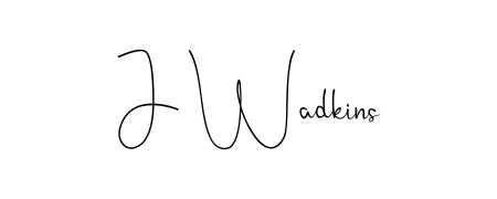 Here are the top professional signature styles for the name J Wadkins. These are the best autograph styles you can use for your name. J Wadkins signature style 4 images and pictures png
