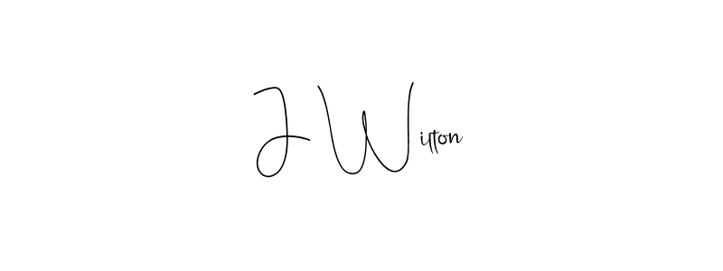 Andilay-7BmLP is a professional signature style that is perfect for those who want to add a touch of class to their signature. It is also a great choice for those who want to make their signature more unique. Get J Wilton name to fancy signature for free. J Wilton signature style 4 images and pictures png