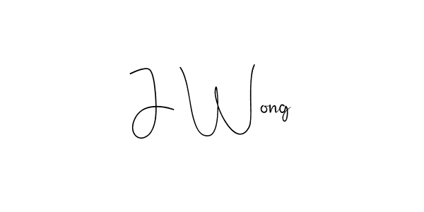 Design your own signature with our free online signature maker. With this signature software, you can create a handwritten (Andilay-7BmLP) signature for name J Wong. J Wong signature style 4 images and pictures png