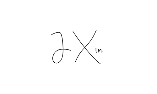 Design your own signature with our free online signature maker. With this signature software, you can create a handwritten (Andilay-7BmLP) signature for name J Xin. J Xin signature style 4 images and pictures png