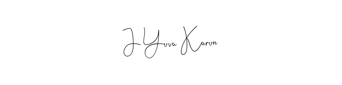 Here are the top 10 professional signature styles for the name J Yuva Karun. These are the best autograph styles you can use for your name. J Yuva Karun signature style 4 images and pictures png