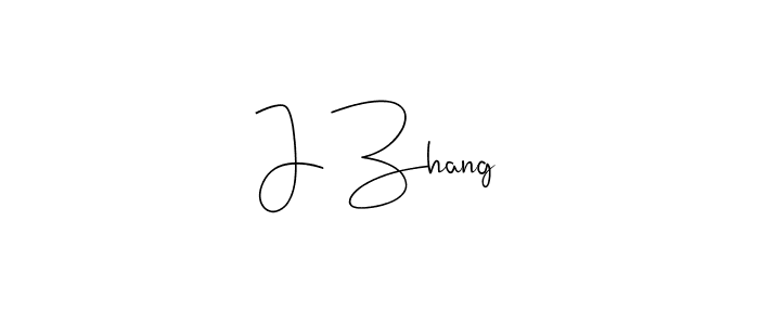 Design your own signature with our free online signature maker. With this signature software, you can create a handwritten (Andilay-7BmLP) signature for name J Zhang. J Zhang signature style 4 images and pictures png