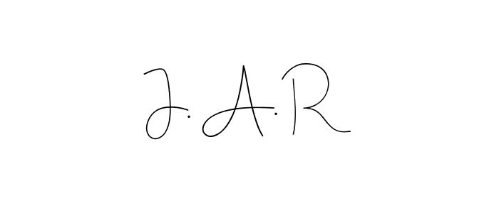 You can use this online signature creator to create a handwritten signature for the name J. A. R. This is the best online autograph maker. J. A. R signature style 4 images and pictures png