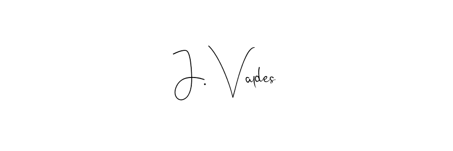 Make a beautiful signature design for name J. Valdes. Use this online signature maker to create a handwritten signature for free. J. Valdes signature style 4 images and pictures png