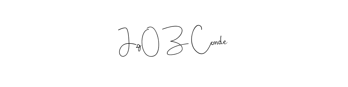 How to make J.g0 Z Conde name signature. Use Andilay-7BmLP style for creating short signs online. This is the latest handwritten sign. J.g0 Z Conde signature style 4 images and pictures png