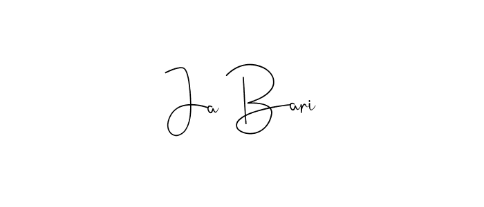 The best way (Andilay-7BmLP) to make a short signature is to pick only two or three words in your name. The name Ja Bari include a total of six letters. For converting this name. Ja Bari signature style 4 images and pictures png