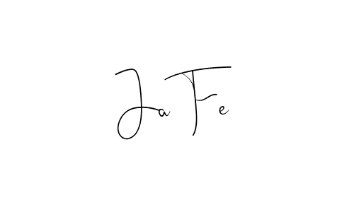 if you are searching for the best signature style for your name Ja Fe. so please give up your signature search. here we have designed multiple signature styles  using Andilay-7BmLP. Ja Fe signature style 4 images and pictures png